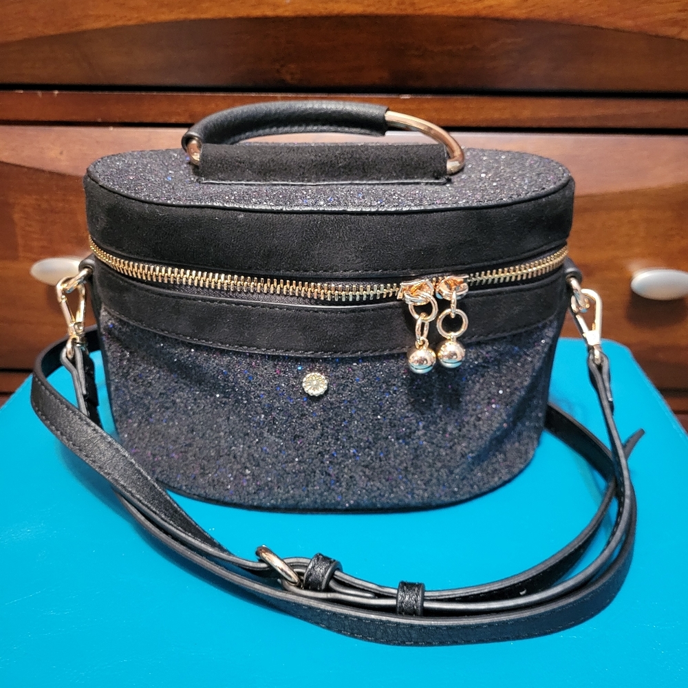 Lauren Conrad Black Sparkly Purse
